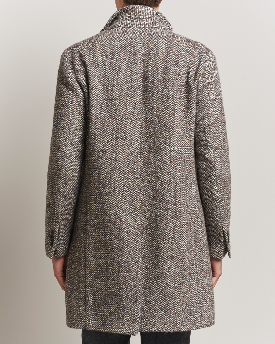 Herren | Jacken | L.B.M. 1911 | Structure Wool Coat Brown