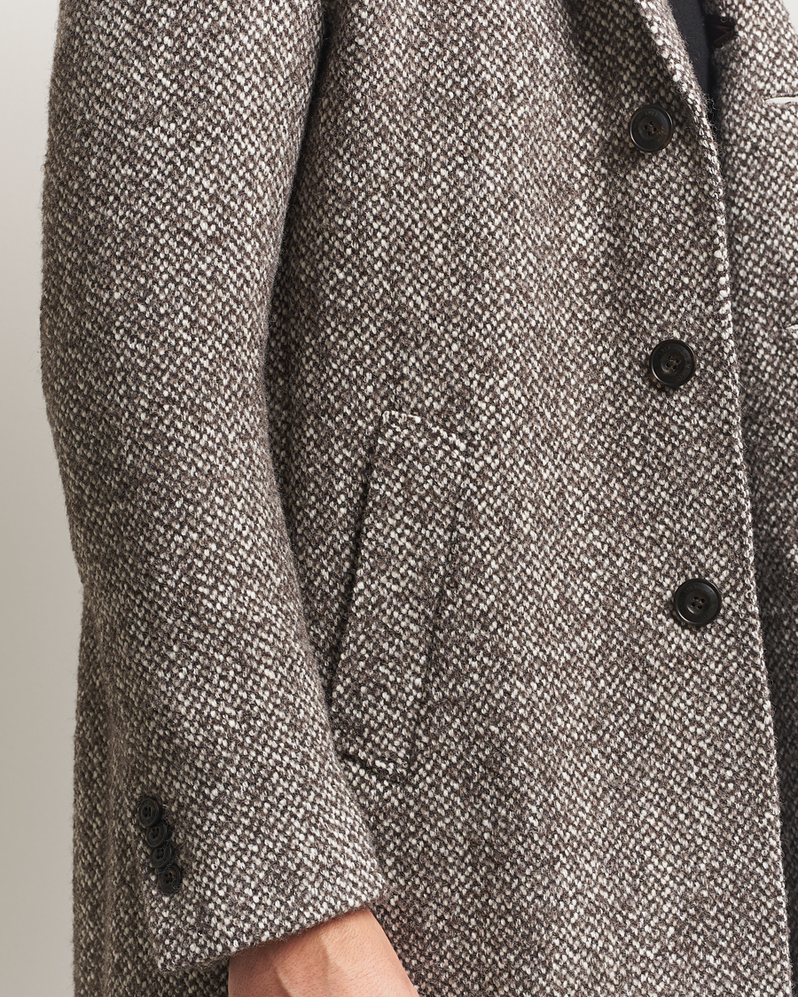 Herren | Jacken | L.B.M. 1911 | Structure Wool Coat Brown