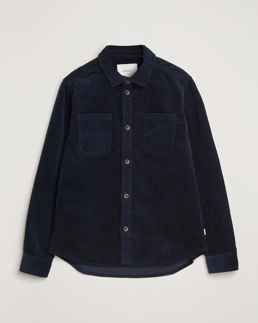 Herren | Hemden | LES DEUX | Kody Corduroy Overshirt Navy