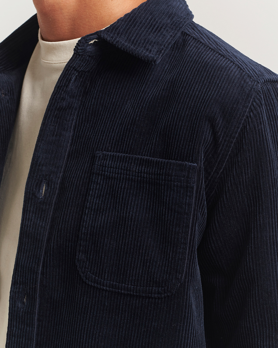 Herren | Hemden | LES DEUX | Kody Corduroy Overshirt Navy
