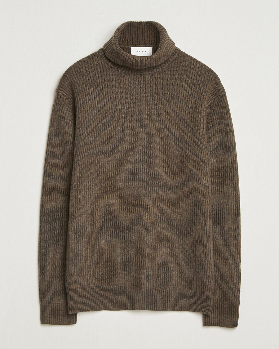 Herren | Pullover | LES DEUX | Eddie Wool Rib Rollneck Teak