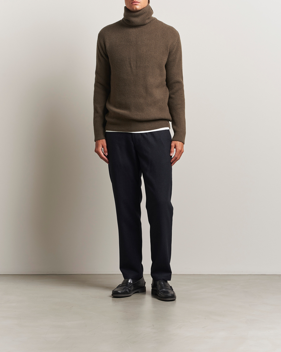 Herren | Pullover | LES DEUX | Eddie Wool Rib Rollneck Teak