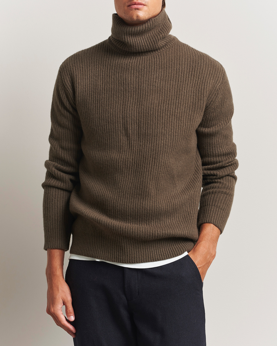 Herren | Pullover | LES DEUX | Eddie Wool Rib Rollneck Teak