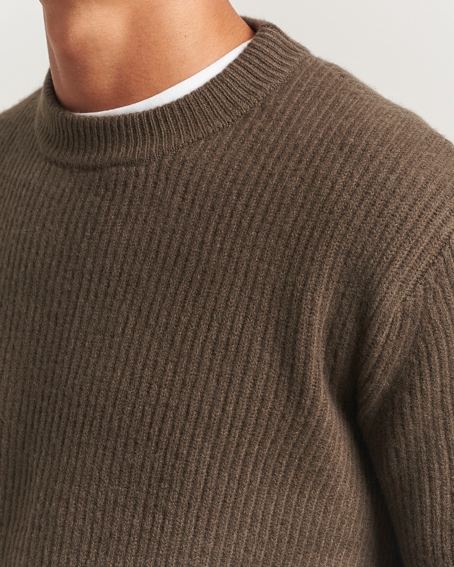 Herren | Pullover | LES DEUX | Eddie Wool Rib Crewneck Teak