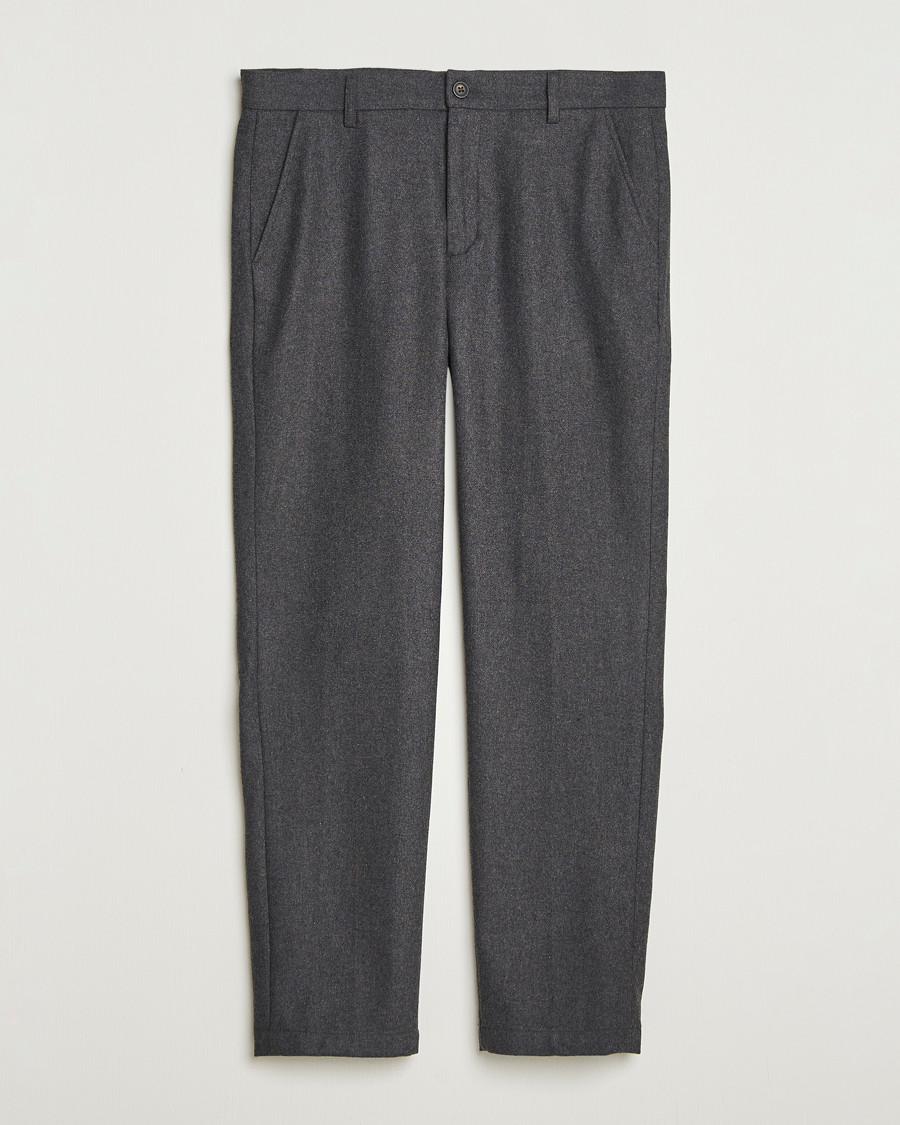 Herren | Hosen | LES DEUX | Como Reg Wool Pants Asphalt