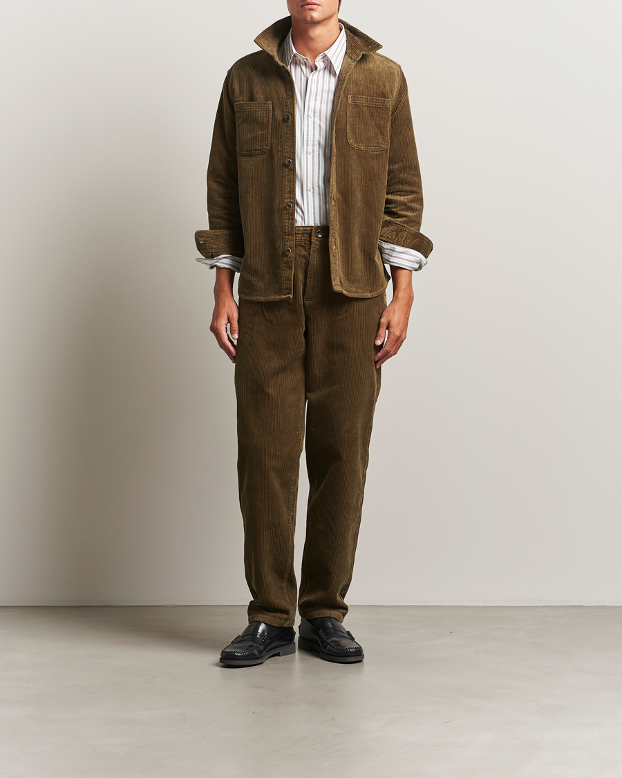 Herren | Hosen | LES DEUX | Kody Corduroy Pants Military Olive
