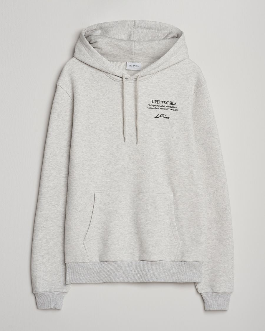 Herren | Pullover | LES DEUX | West Side Hoodie Snow Melange