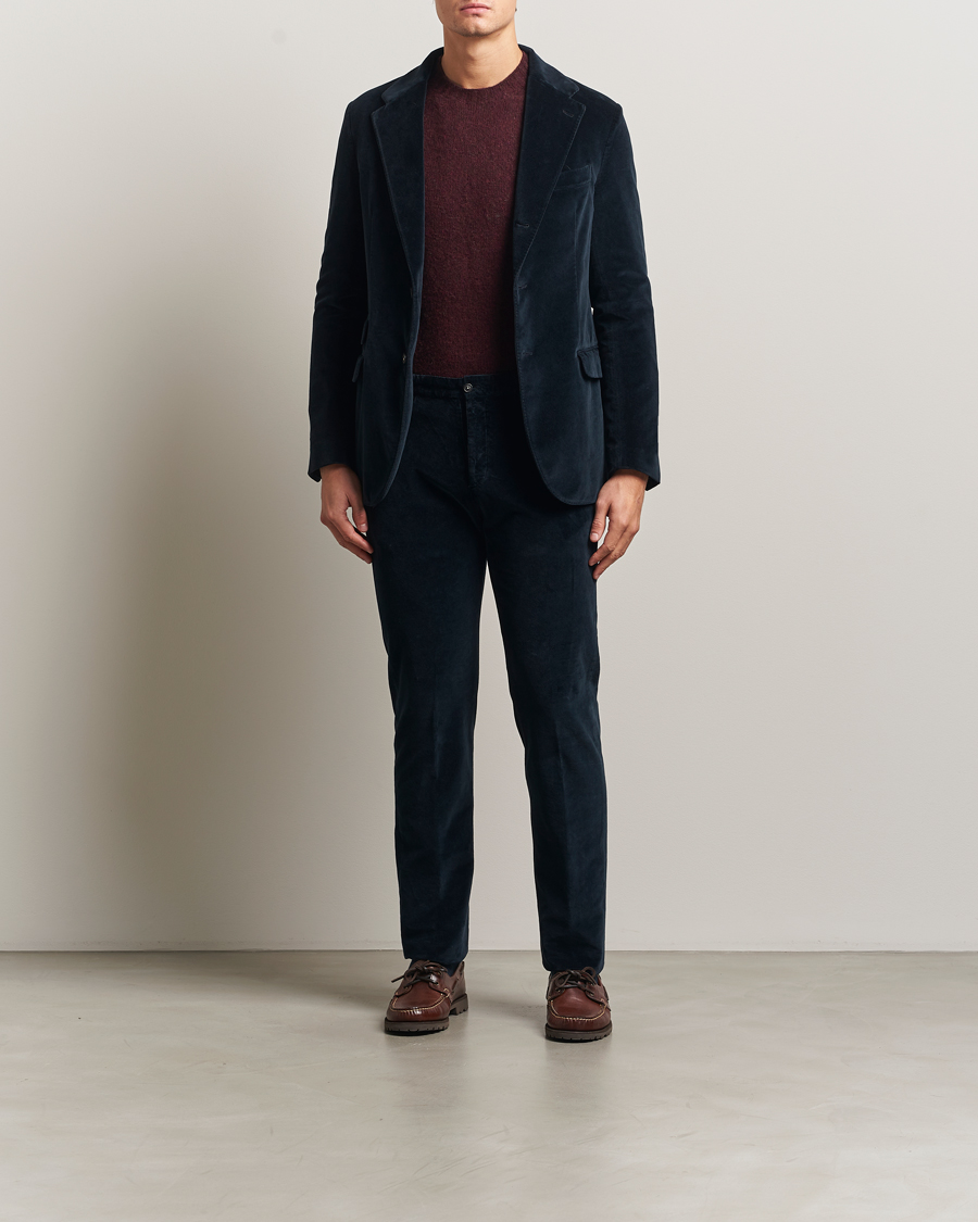Herren | Hosen | Massimo Alba | Mauko Velvet Trousers Navy