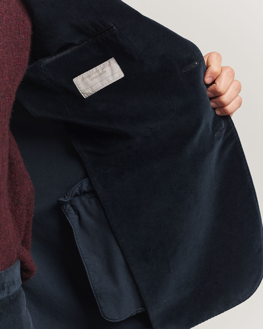 Herren | Sakkos | Massimo Alba | Catch Velvet Blazer Navy
