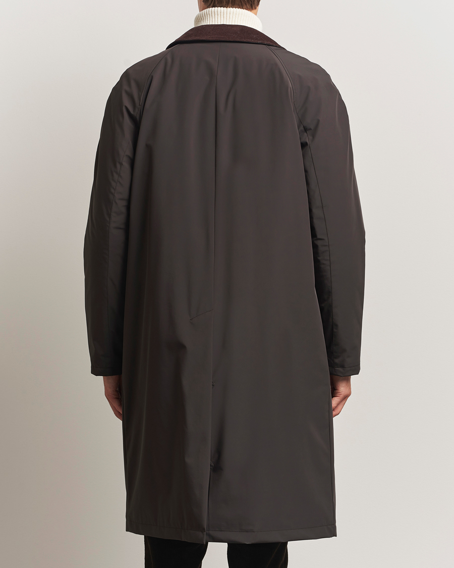 Herren | Jacken | Oscar Jacobson | Padded Raglan Nylon Coat Brown