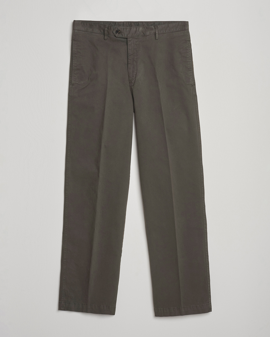 Herren | Hosen | Oscar Jacobson | Tanker Cotton Trousers Olive