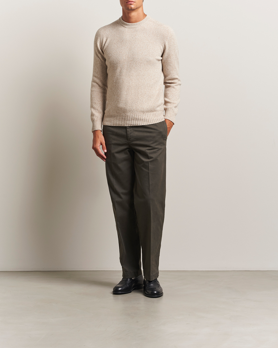 Herren | Hosen | Oscar Jacobson | Tanker Cotton Trousers Olive