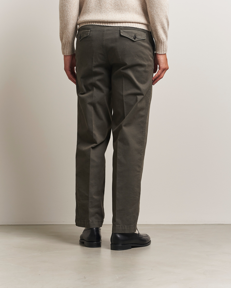 Herren | Hosen | Oscar Jacobson | Tanker Cotton Trousers Olive