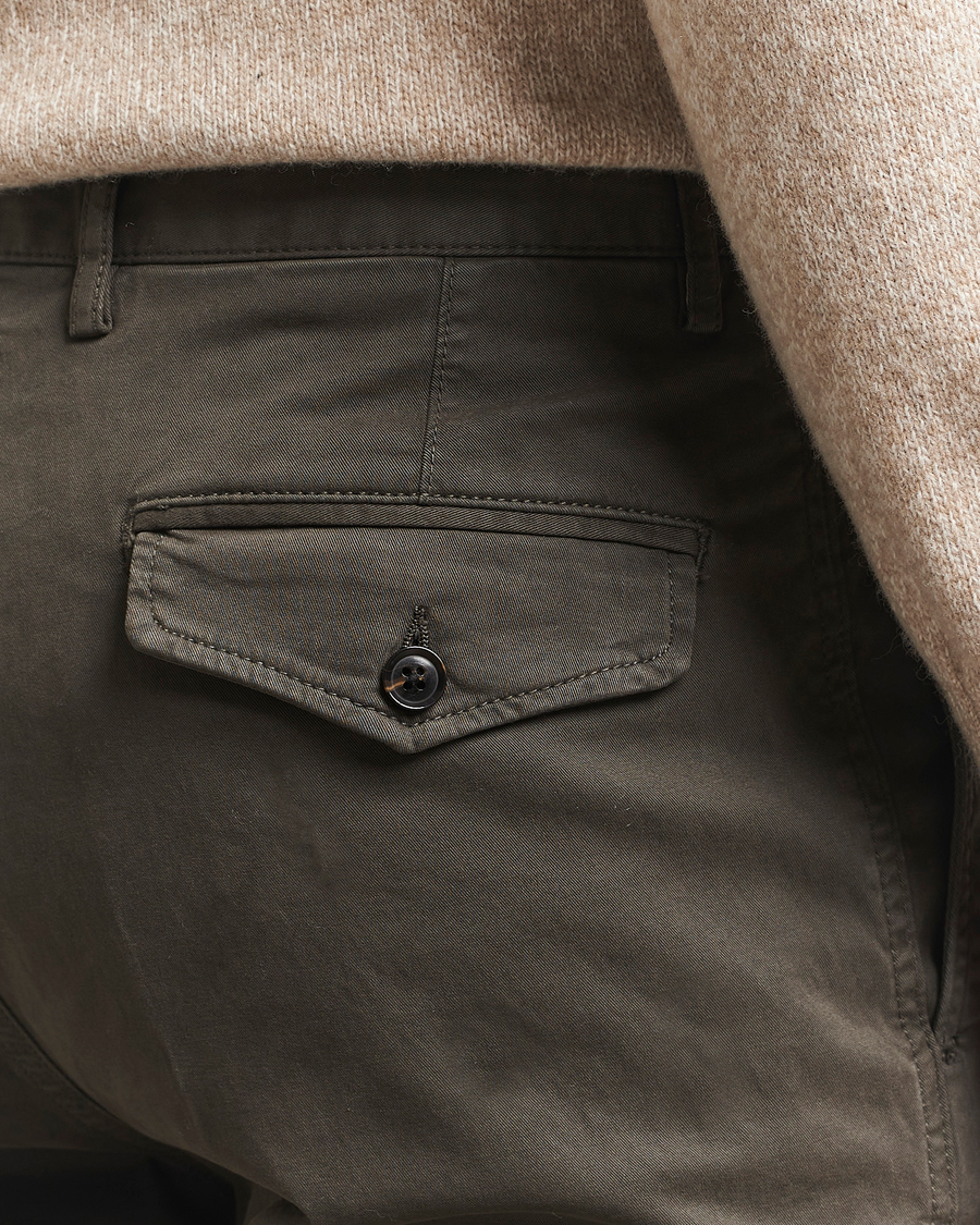 Herren | Hosen | Oscar Jacobson | Tanker Cotton Trousers Olive