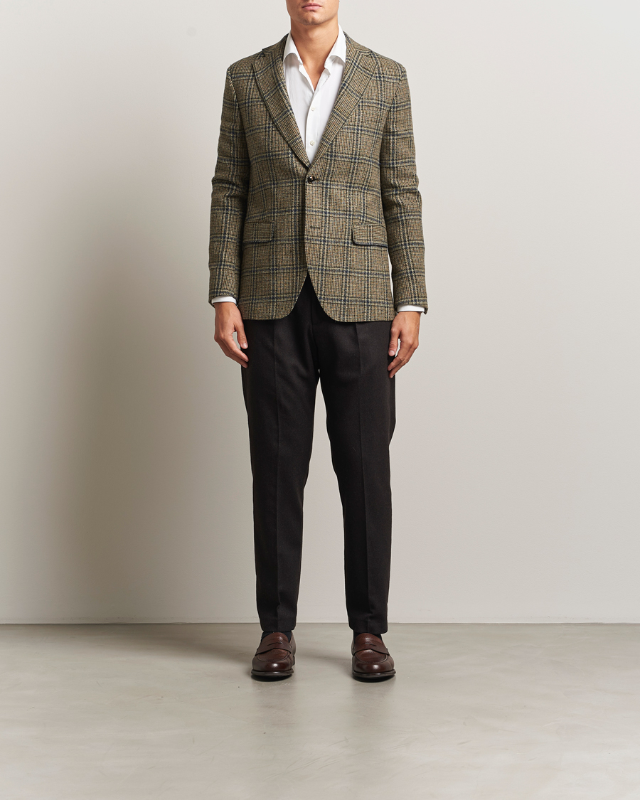 Herren | Sakkos | Oscar Jacobson | Fogerty Moon Tweed Blazer Green