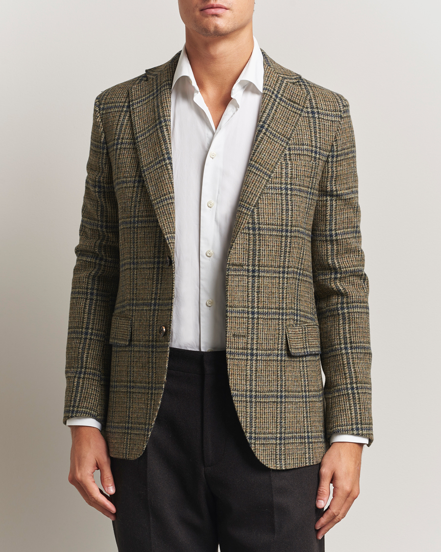 Herren | Sakkos | Oscar Jacobson | Fogerty Moon Tweed Blazer Green