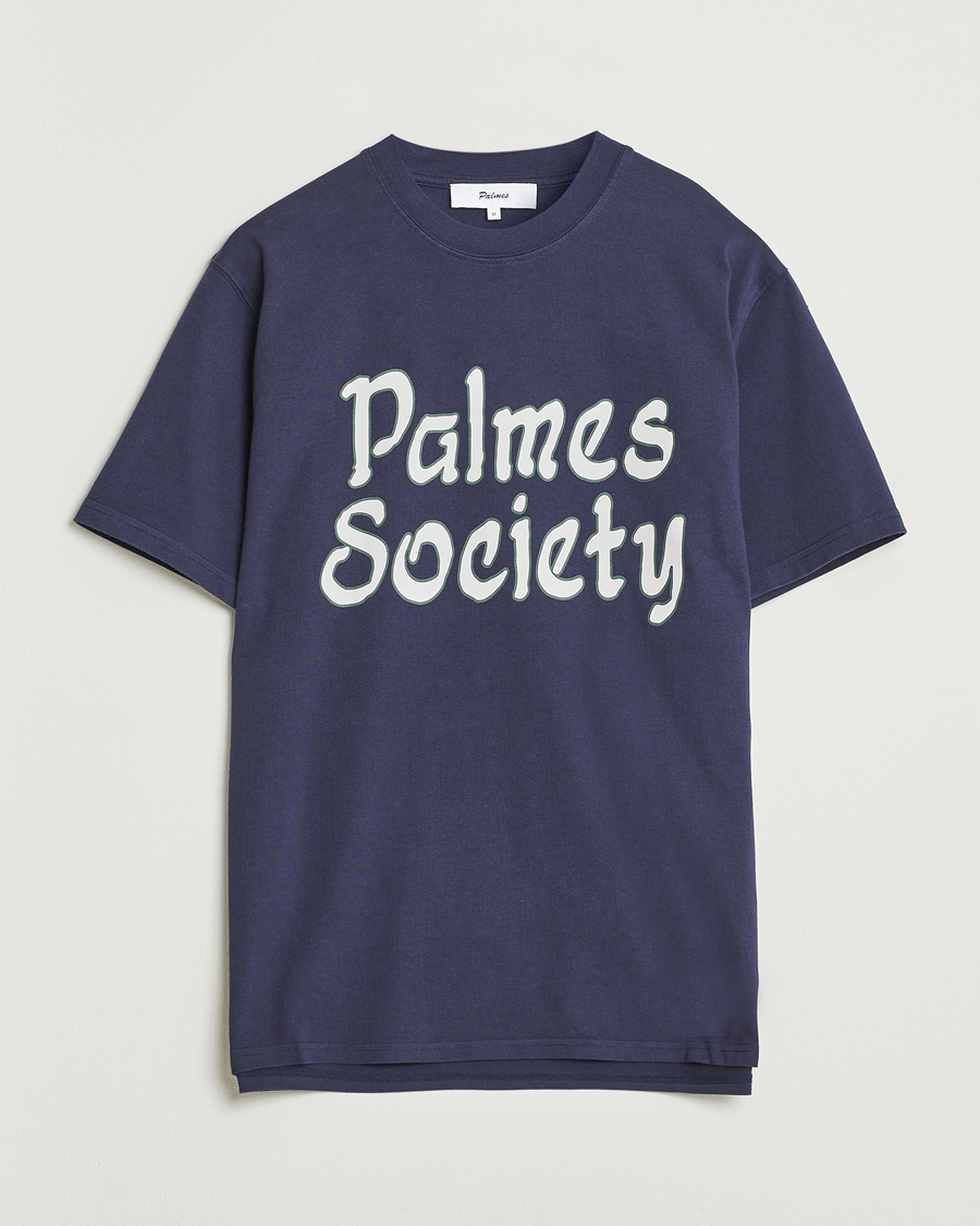 Herren | T-Shirts | Palmes | Society T-Shirt Navy