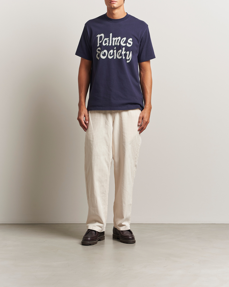 Herren | T-Shirts | Palmes | Society T-Shirt Navy