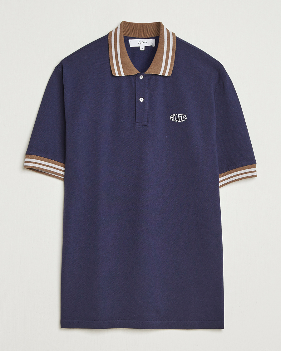 Herren | Poloshirts | Palmes | Oval Pique Polo Dark Blue