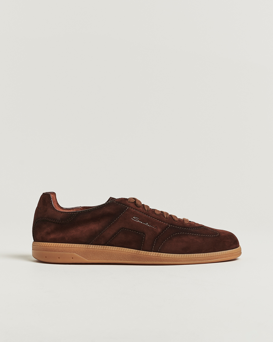 Herren | Sneaker | Santoni | Oly Sneakers Dark Brown Suede