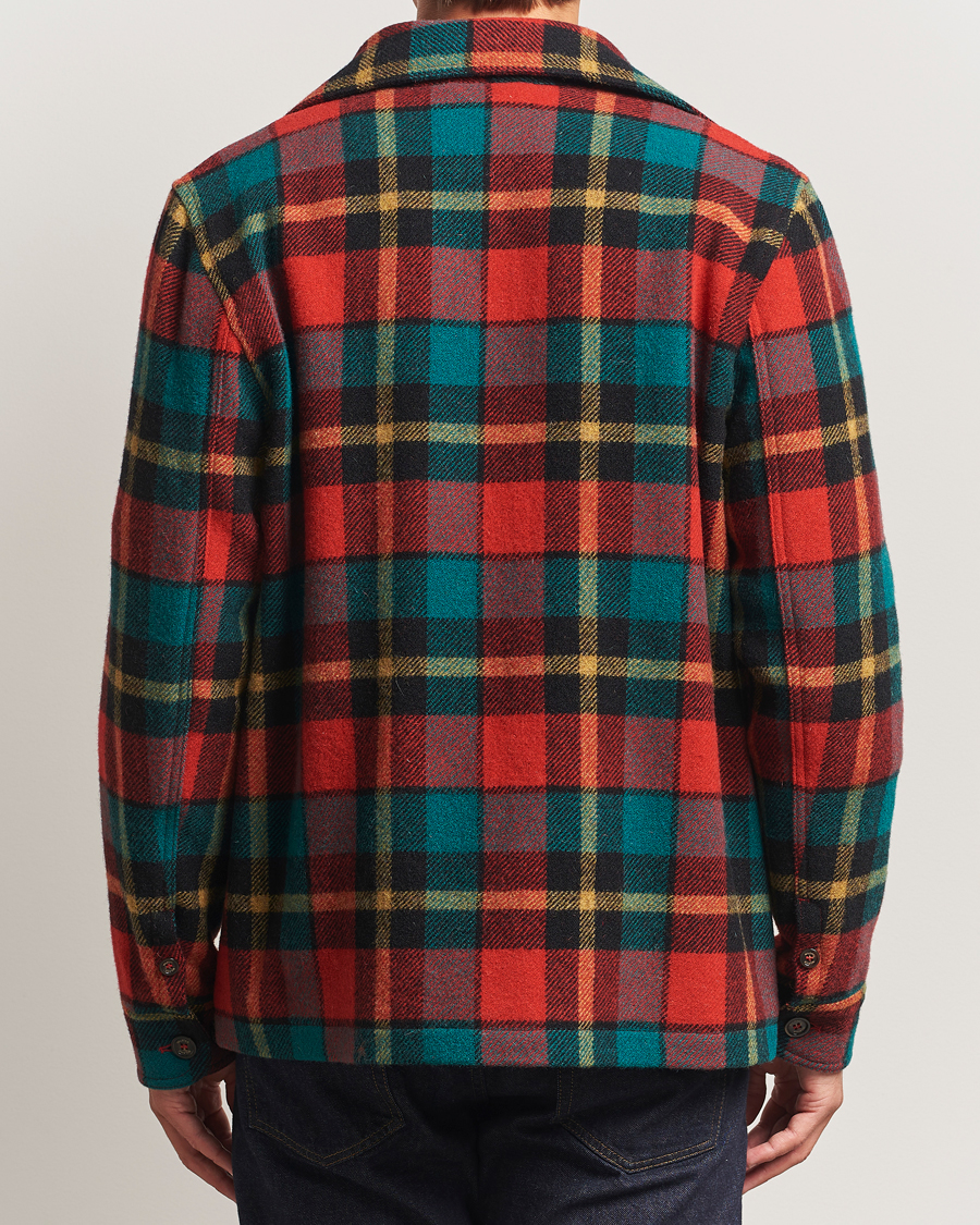 Herren | Jacken | Valstar | Wool Plaid Shirt Jacket Black/Red