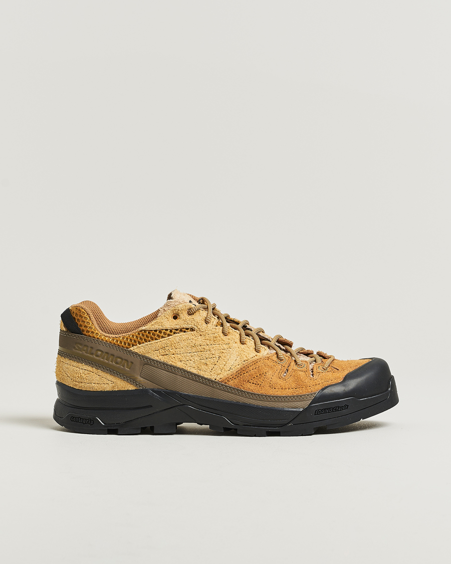 Herren | Trail Sneaker | Salomon | X-ALP Suede Sneakers Bronze Brown