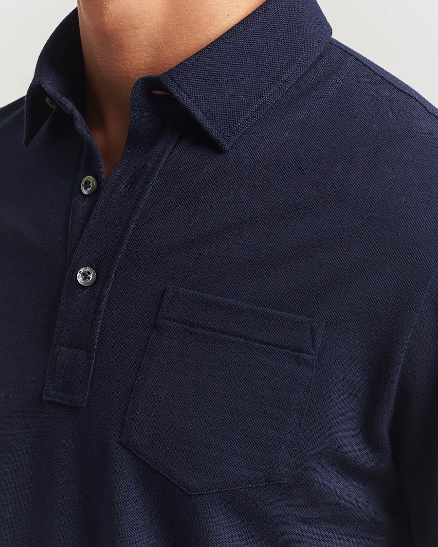 Herren | Hemden | Ralph Lauren Purple Label | Long Sleeve Polo Shirt Navy