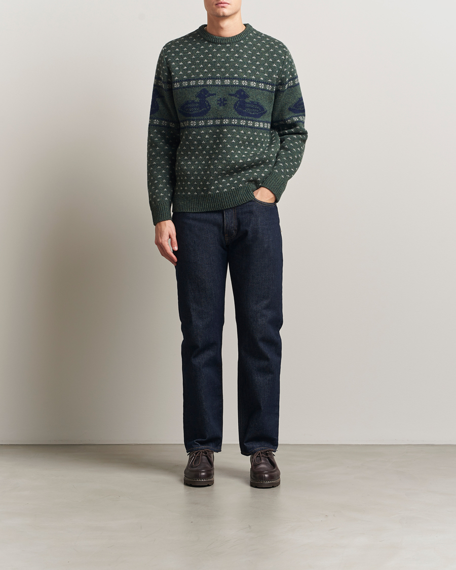 Herren | Pullover | Pendleton | Wool Duck Sweater Green