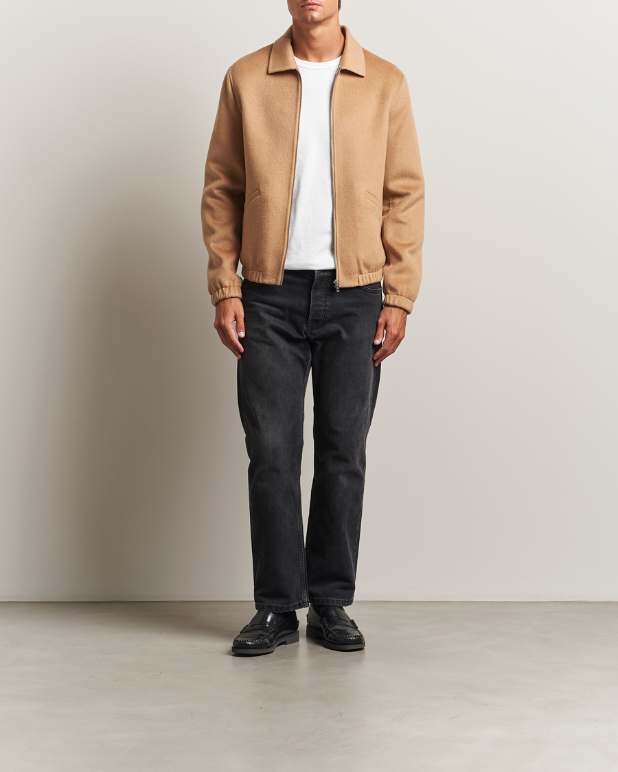 Herren | Jacken | Filippa K | Doublé Wool Coach Jacket Dark Camel
