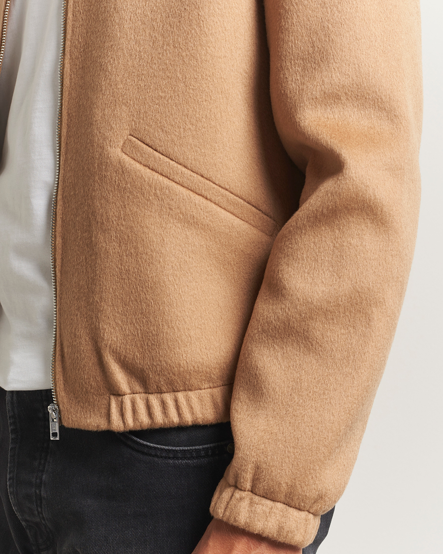 Herren | Jacken | Filippa K | Doublé Wool Coach Jacket Dark Camel