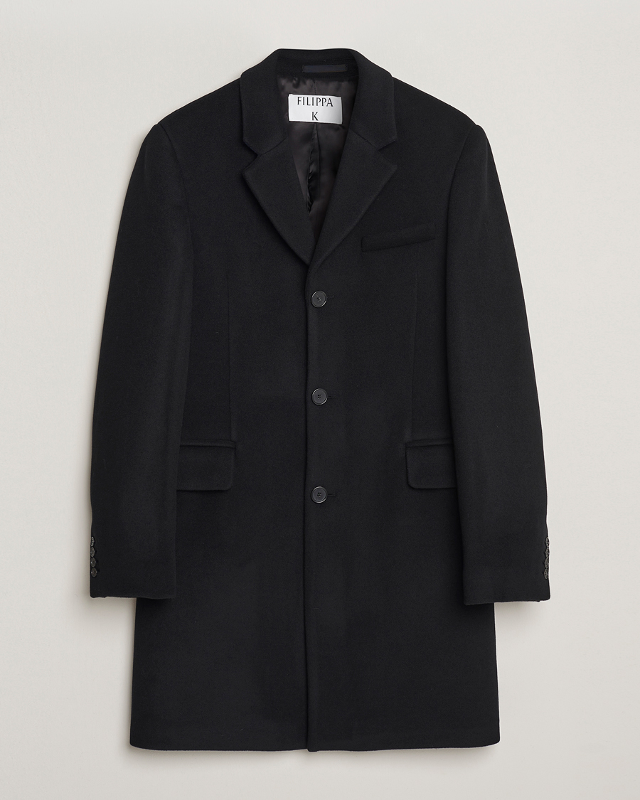 Herren | Jacken | Filippa K | William Wool Coat Black