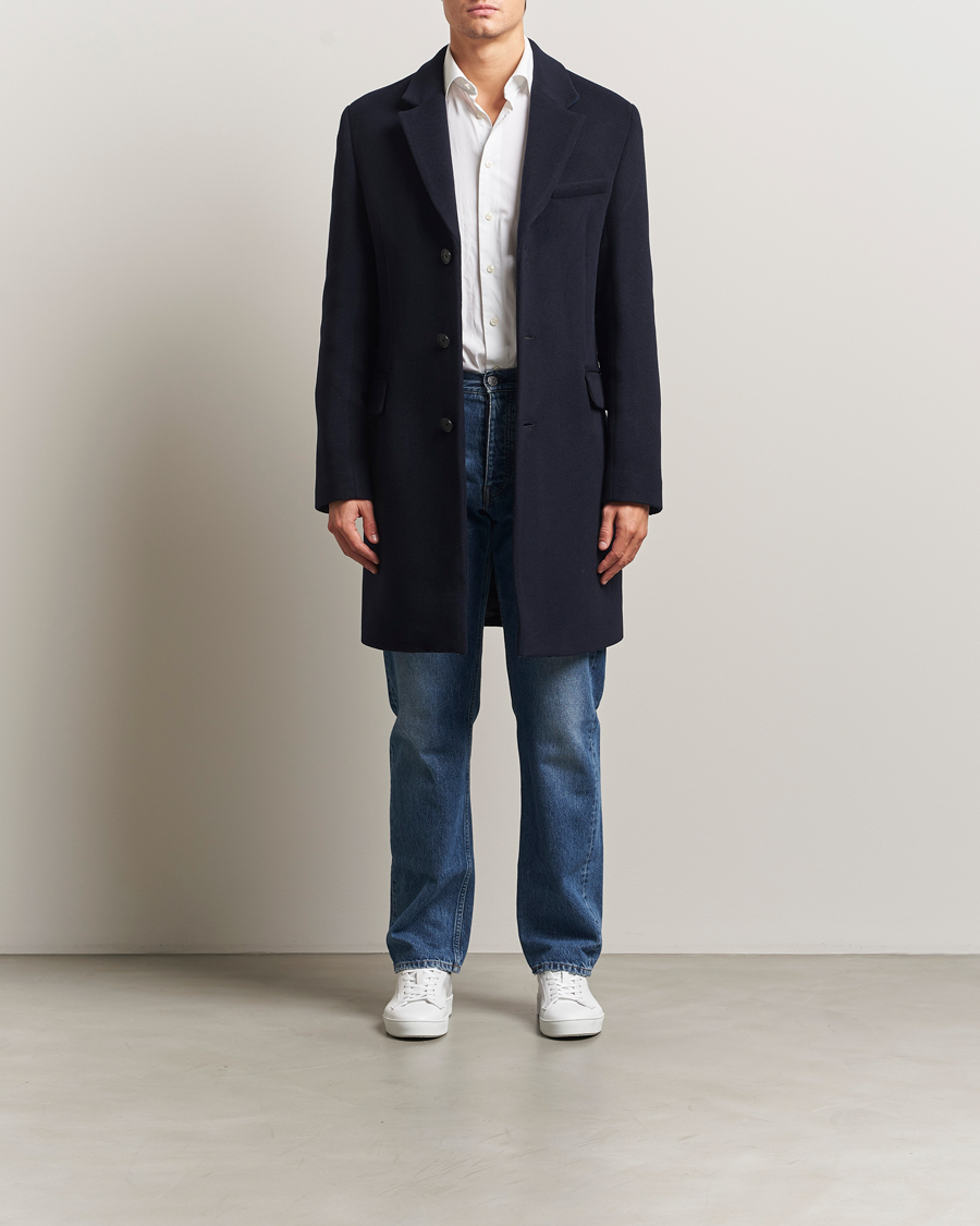 Herren | Jacken | Filippa K | William Wool Coat Navy