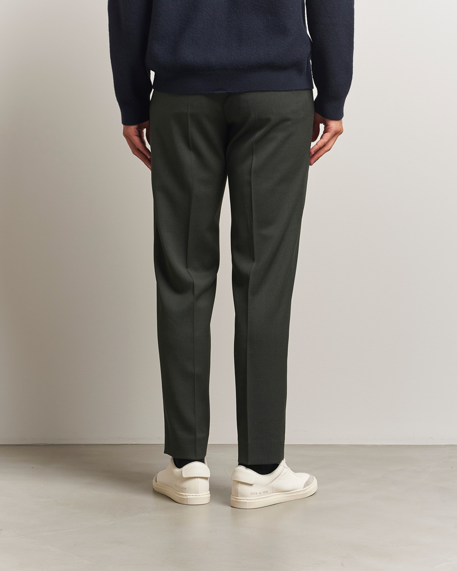 Herren | Hosen | Filippa K | Theo Relaxed Wool Trousers Green Melange