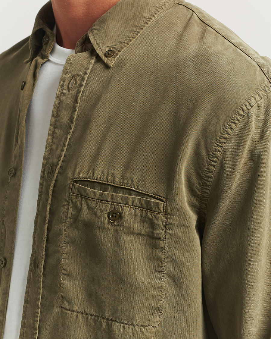 Herren | Hemden | Filippa K | Zachary Lyocell Shirt Dark Olive