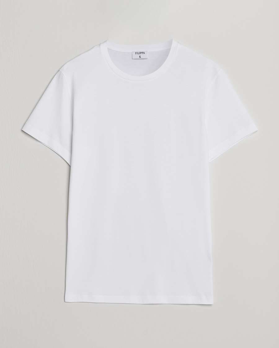 Herren | T-Shirts | Filippa K | Lightweight Cotton Crew Neck T-Shirt White