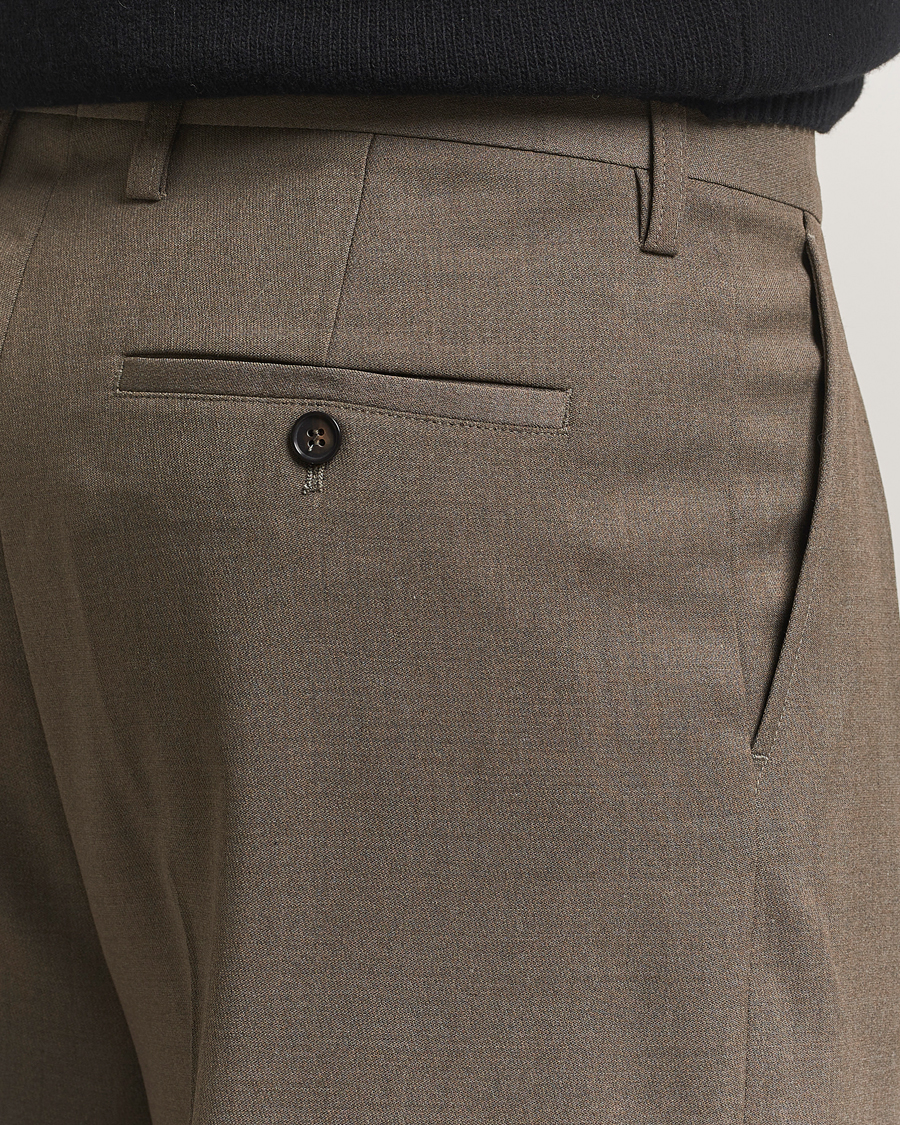 Herren | Hosen | Filippa K | Milo Wide Wool Trousers Driftwood