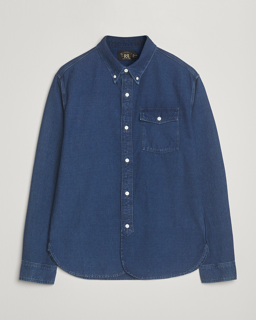 Herren | Hemden | RRL | Oxford Denim Shirt Indigo