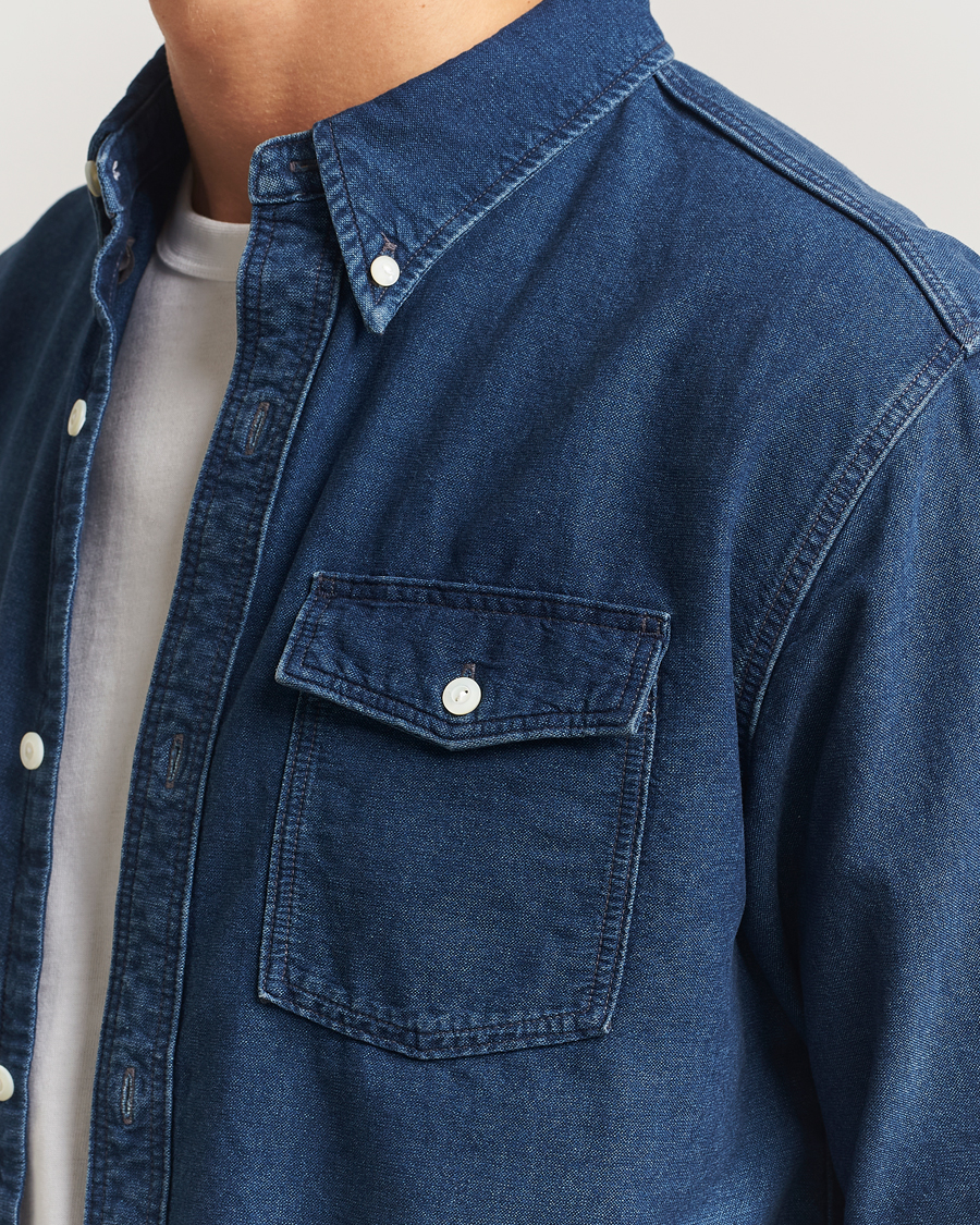 Herren | Hemden | RRL | Oxford Denim Shirt Indigo