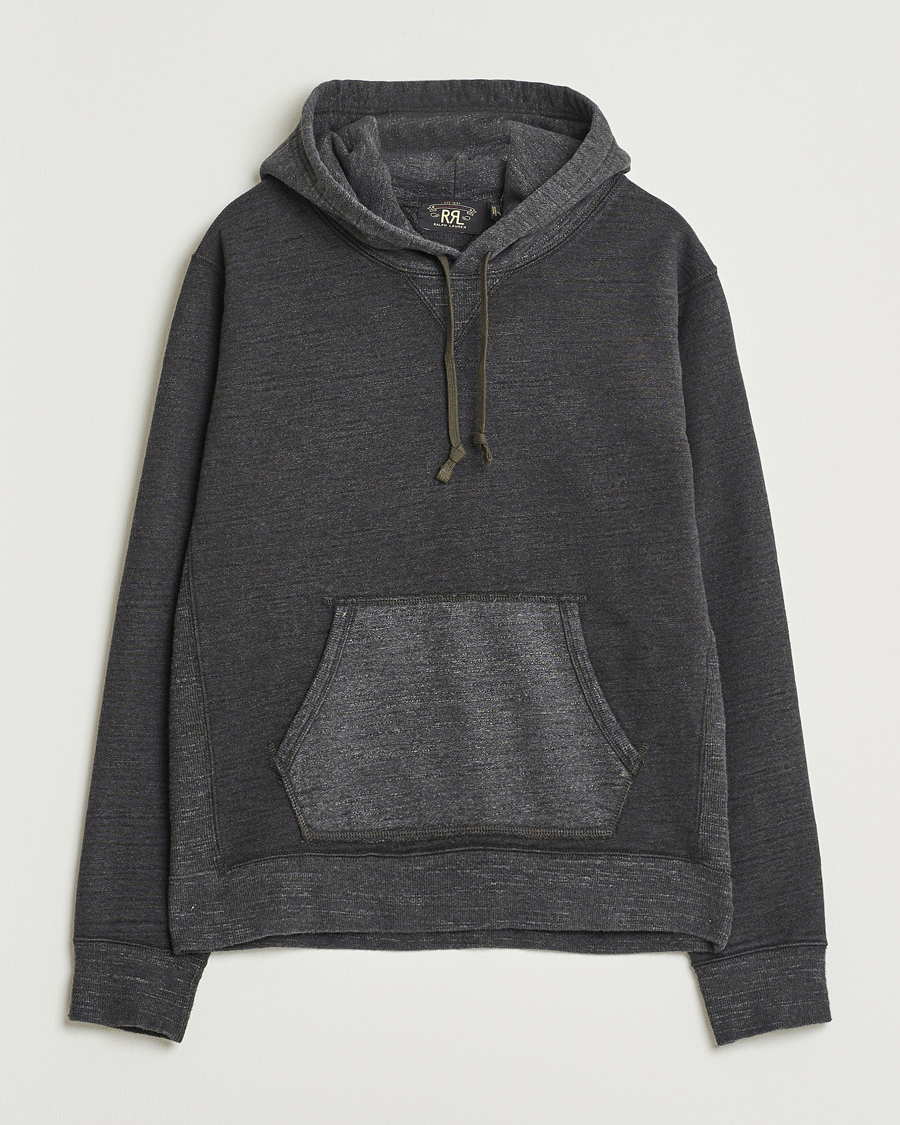 Herren | Pullover | RRL | Two Tone Hooded Sweatshirt Charcoal