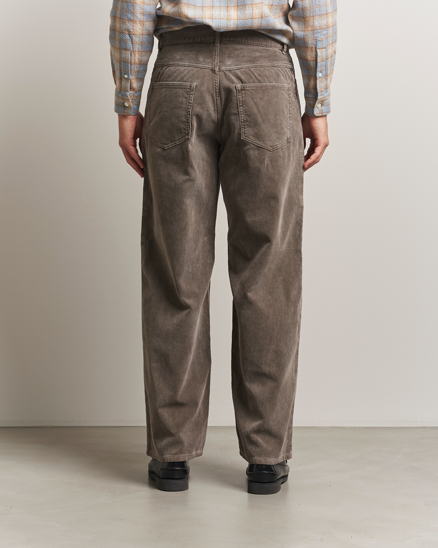 Herren | Hosen | Auralee | Dyed Corduroy 5-Pocket Pants Olive