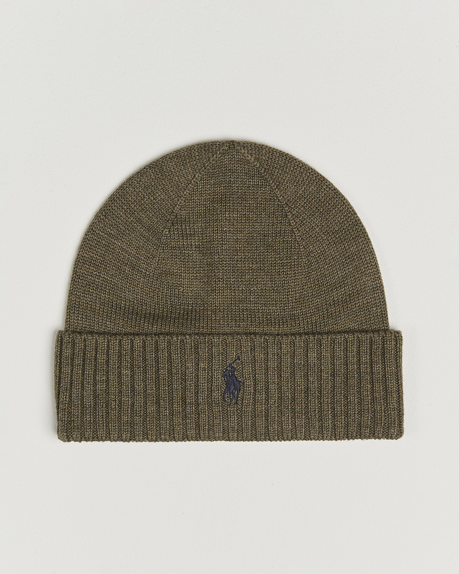 Herren | Mützen | Polo Ralph Lauren | Merino Beanie Light Cargo Olive