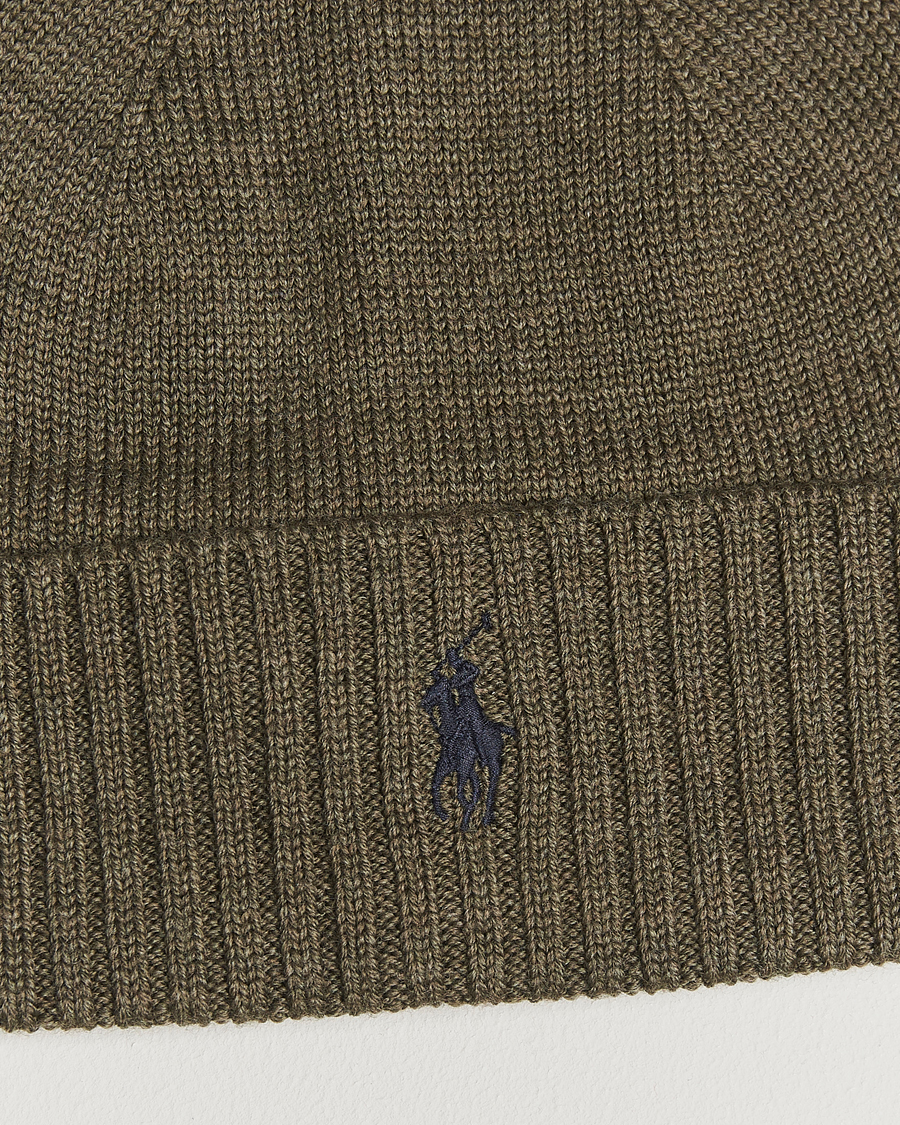 Herren | Mützen | Polo Ralph Lauren | Merino Beanie Light Cargo Olive
