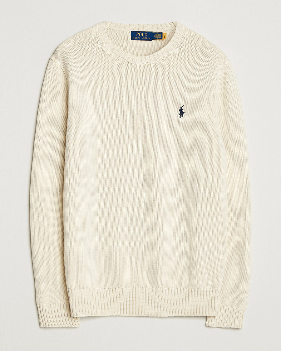 Herren | Pullover | Polo Ralph Lauren | Cotton Crew Neck Sweater Andover Cream