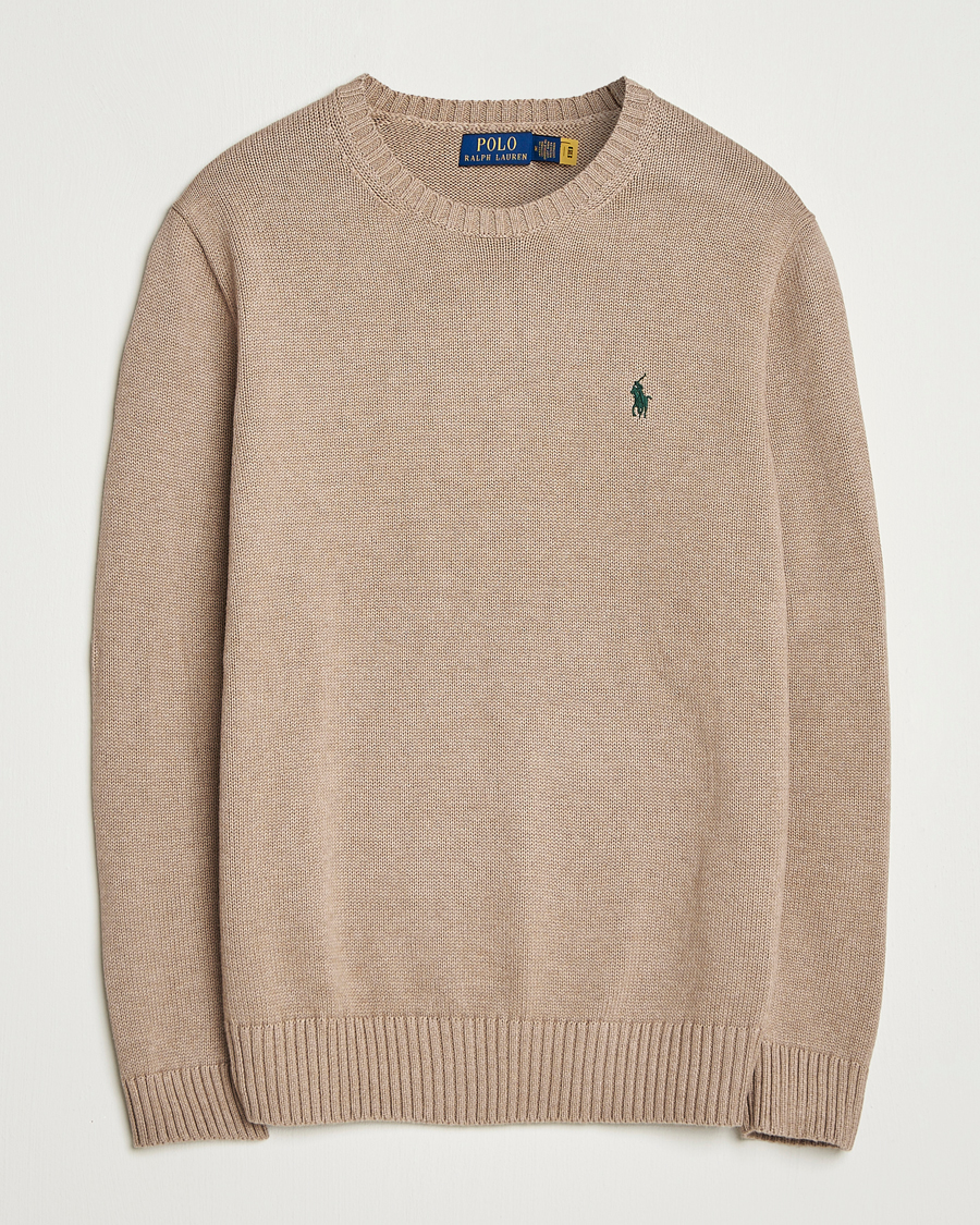 Herren | Pullover | Polo Ralph Lauren | Cotton Crew Neck Sweater Bronze Melange