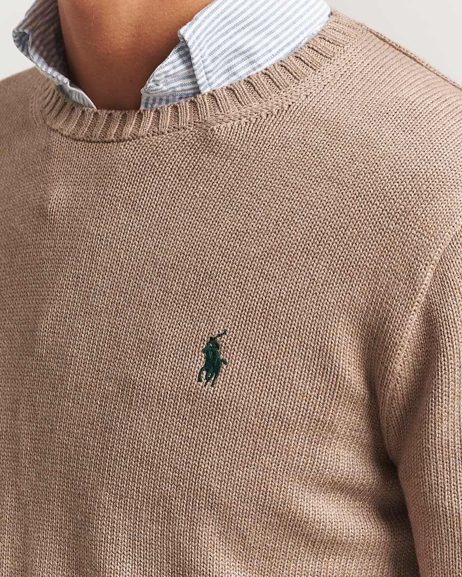 Herren | Pullover | Polo Ralph Lauren | Cotton Crew Neck Sweater Bronze Melange