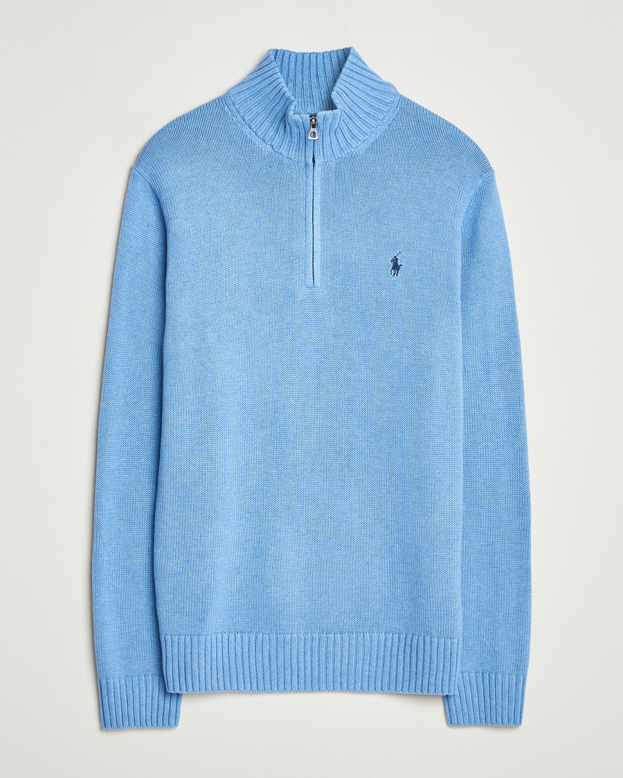 Herren | Pullover | Polo Ralph Lauren | Cotton Pullover Half Zip Soft Royal Heather