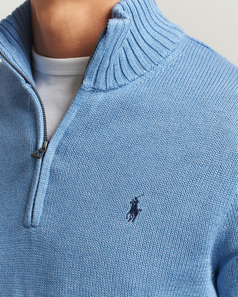 Herren | Pullover | Polo Ralph Lauren | Cotton Pullover Half Zip Soft Royal Heather