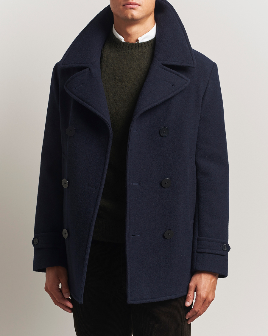 Herren | Jacken | Polo Ralph Lauren | Lightweight Melton Peacoat Navy