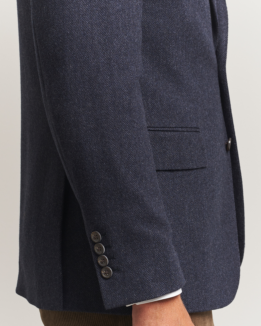 Herren | Sakkos | Polo Ralph Lauren | Single Breasted Herringbone Sportcoat Navy