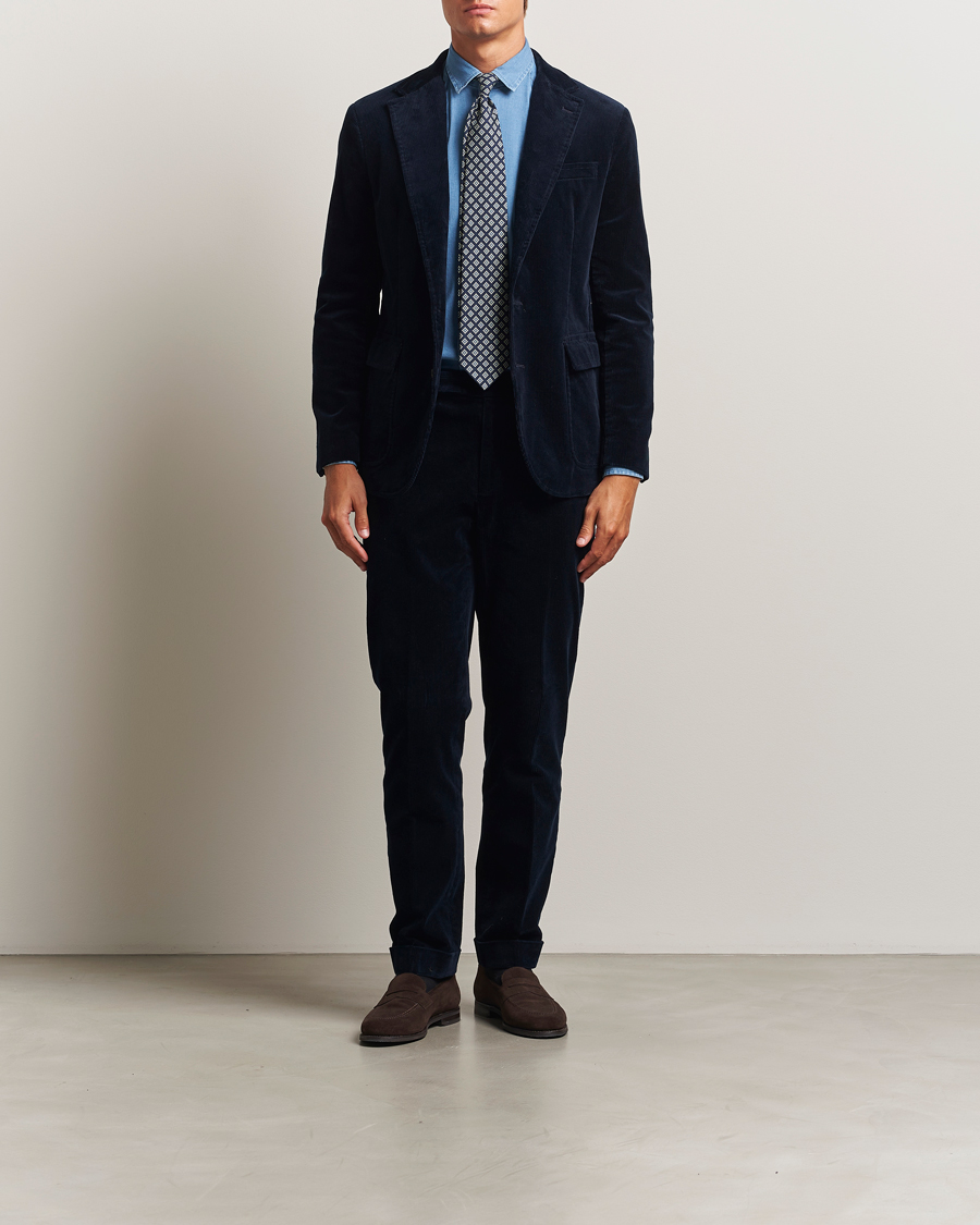 Herren | Sakkos | Polo Ralph Lauren | Single Breasted Corduroy Sportcoat Navy